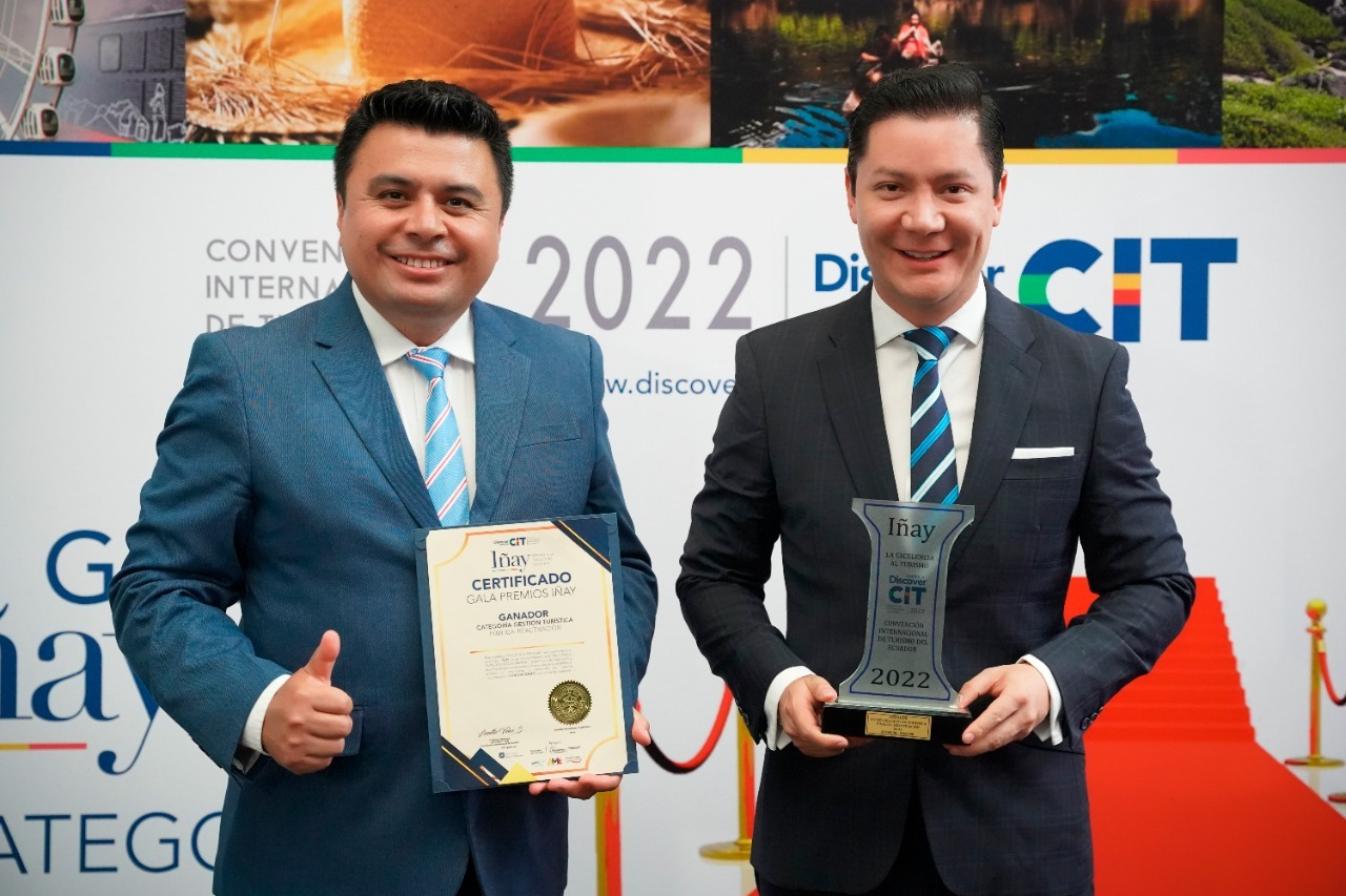 Chimborazo gana tres premios Iñay y se posiciona como ejemplo de gestión pública del turismo