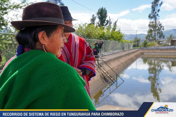 RECORRIDO DE SISTEMA DE RIEGO EN TUNGURAHUA PARA CHIMBORAZO