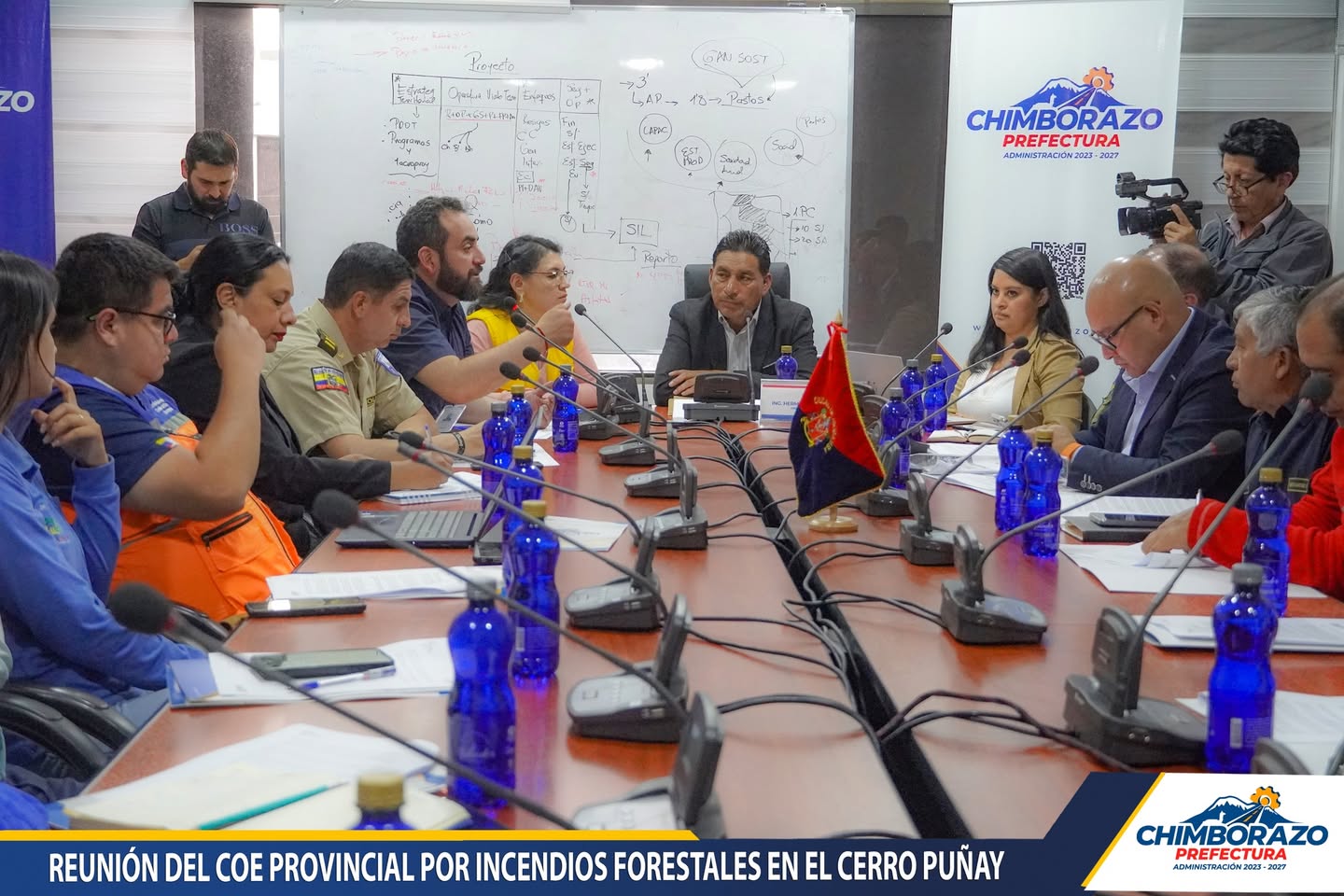 REUNIÓN DEL COE PROVINCIAL POR INCENDIOS FORESTALES EN EL PUÑAY