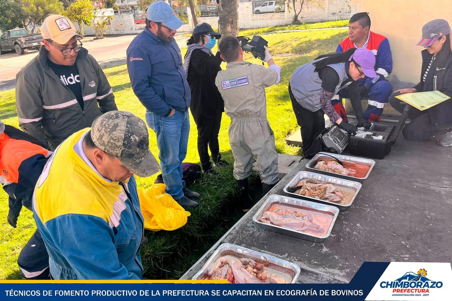 TÉCNICOS DE FOMENTO PRODUCTIVO SE CAPACITAN EN ECOGRAFÍA BOVINA