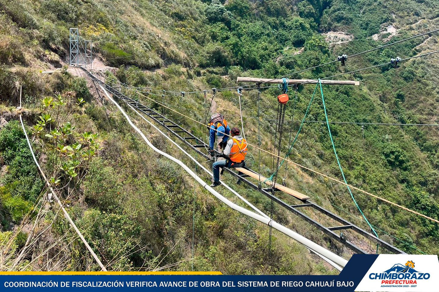 PREFECTURA FISCALIZA SISTEMA DE RIEGO CAHUAJÍ BAJO – TRIGOLOMA